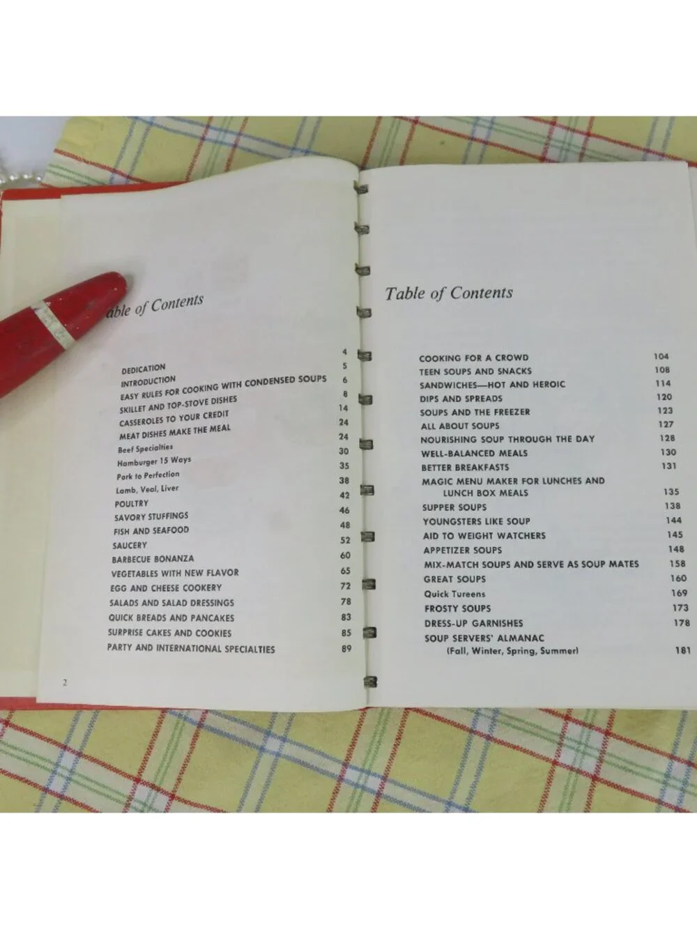 Lot of 3 Campbell Cookbooks Soup Main Dishes Quick Meals Spiral Bound Cook Book